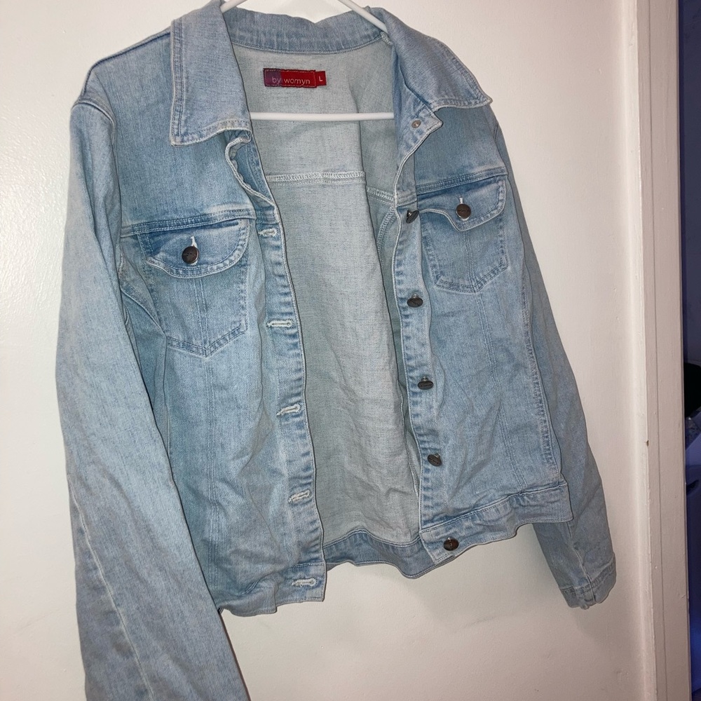 Denim Button Up Jacket - image 1
